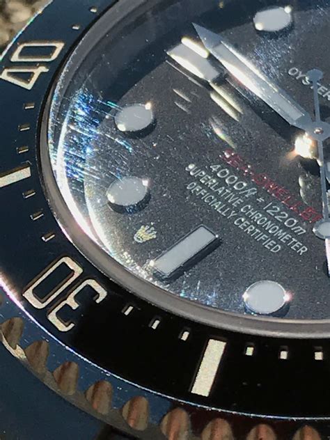 rolex laser etched crystal spotting.